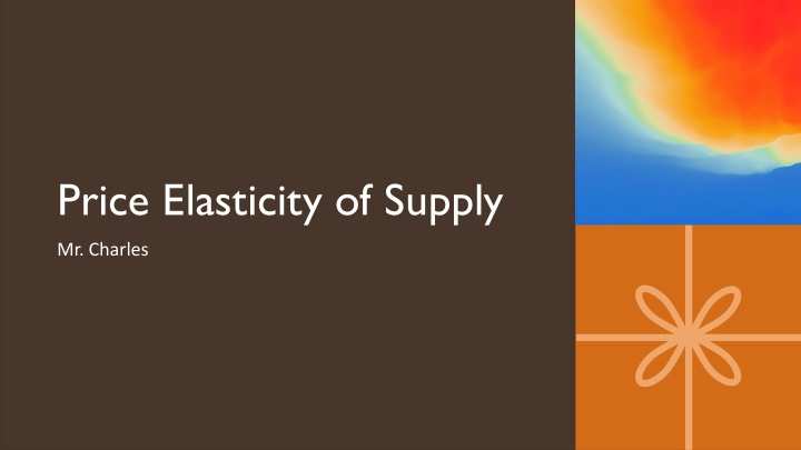 price elasticity of supply