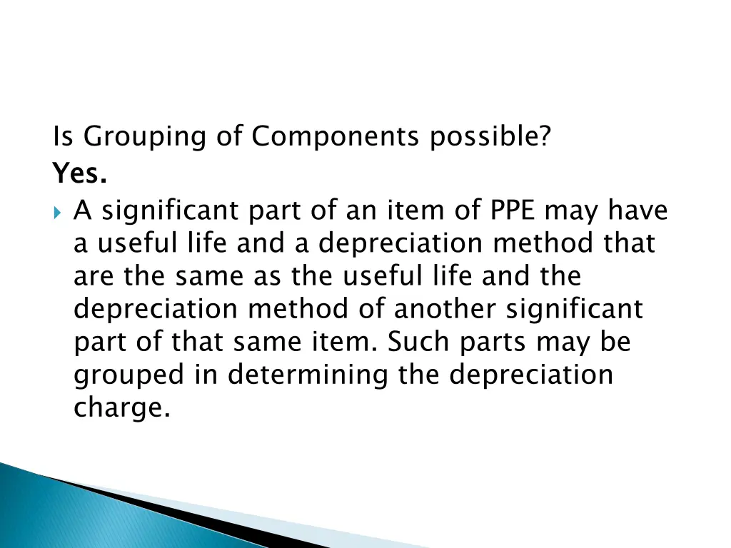 is grouping of components possible