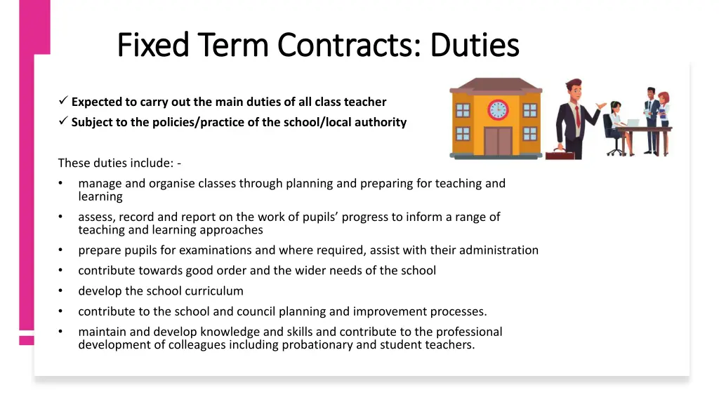 fixed term contracts duties fixed term contracts