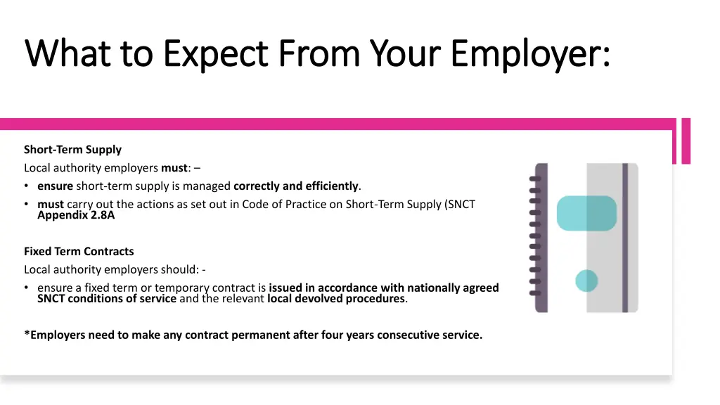 what to expect from your employer what to expect