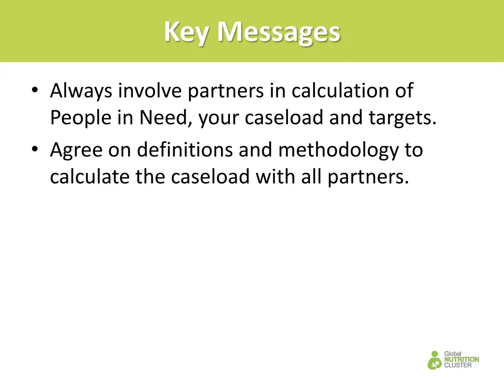 key messages