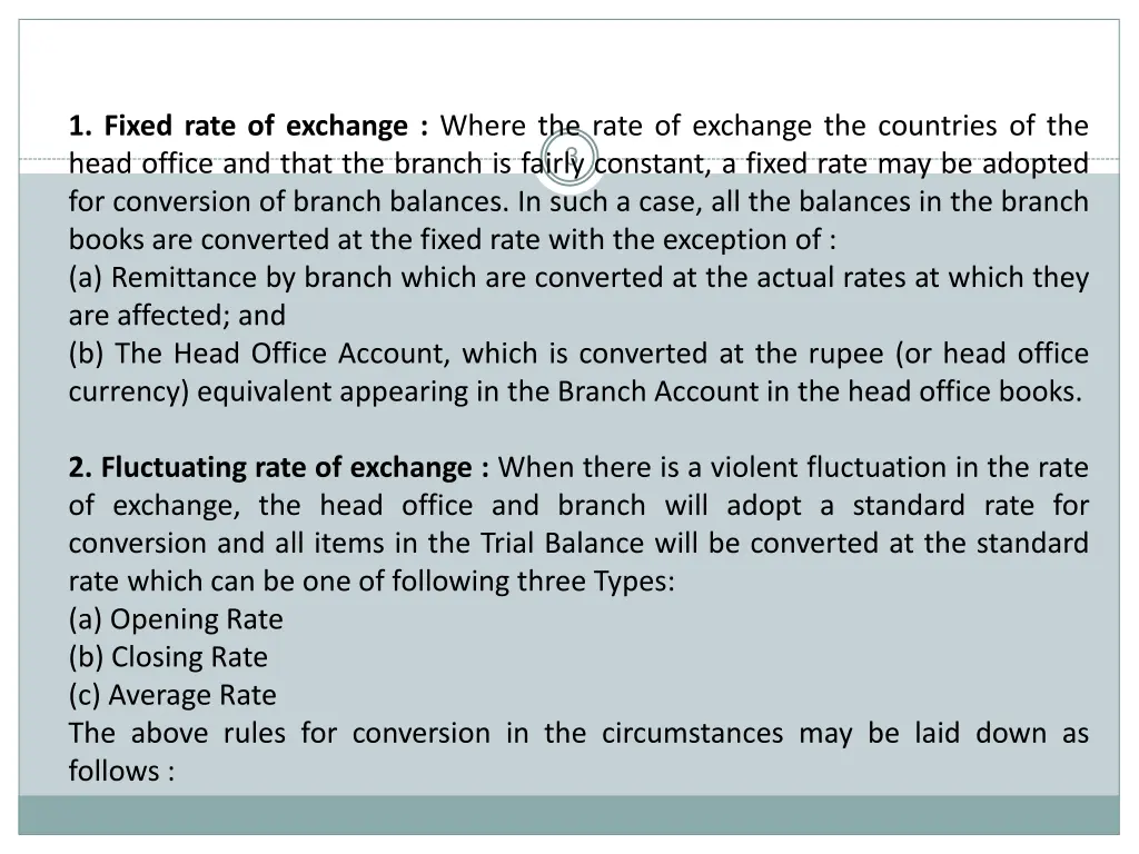 1 fixed rate of exchange where the rate