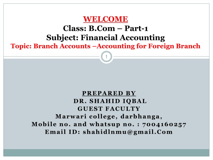 welcome class b com part 1 subject financial