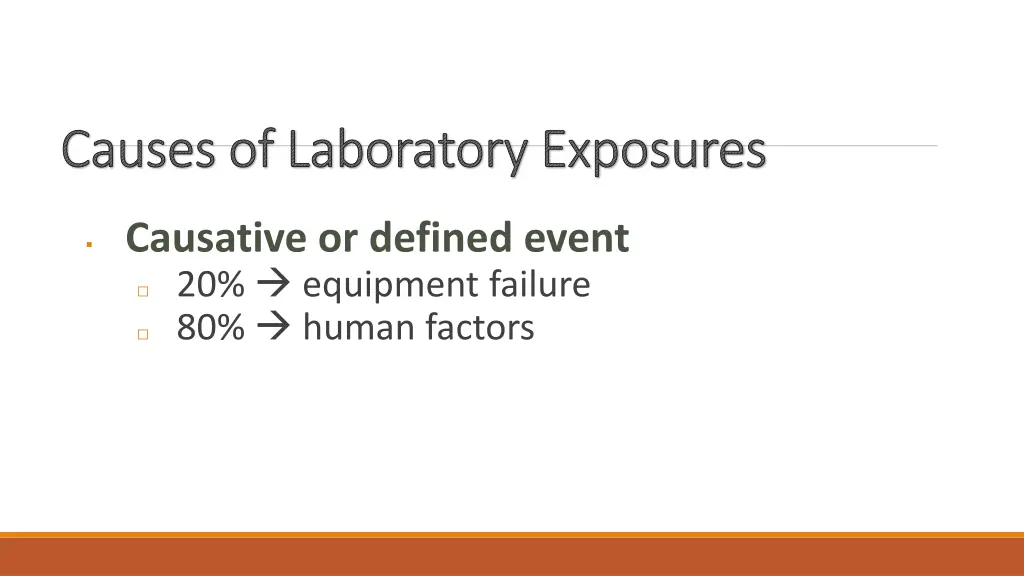 causes of laboratory exposures