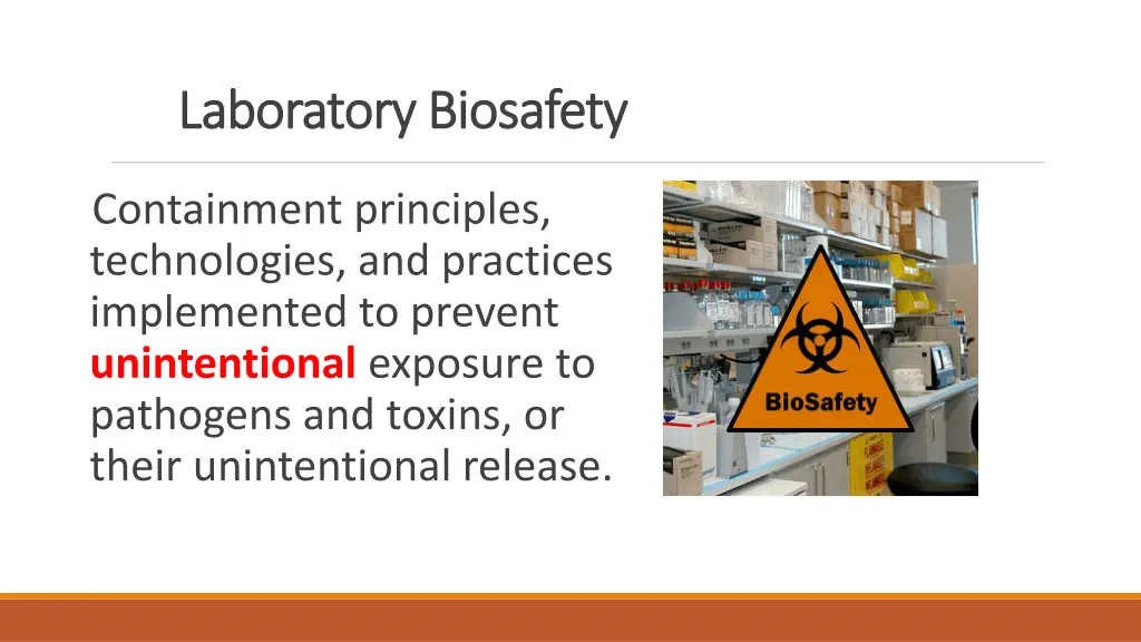 laboratory laboratory biosafety