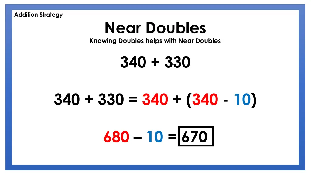 addition strategy 7