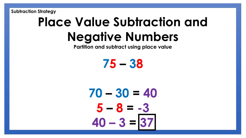 subtraction strategy 4