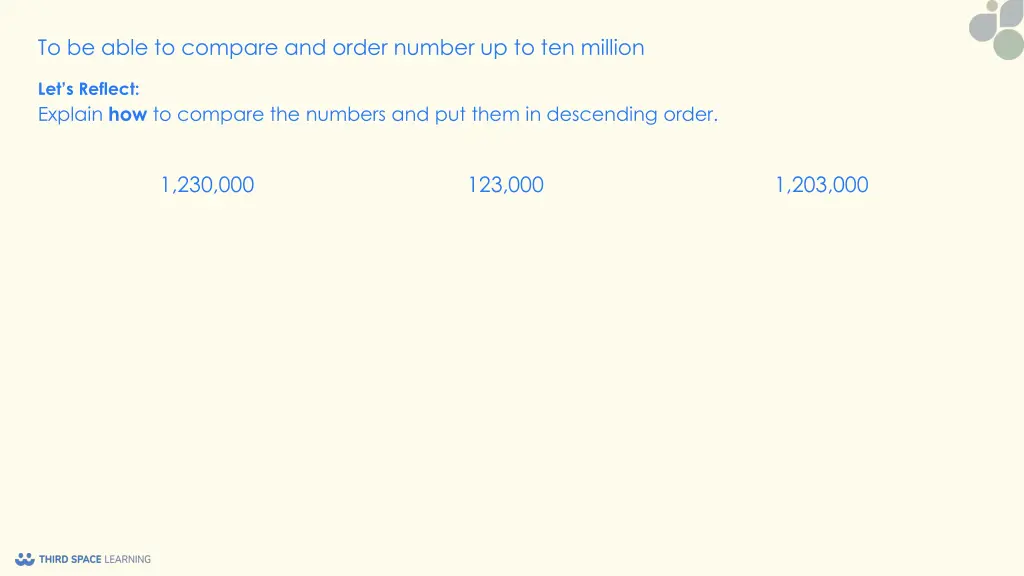 to be able to compare and order number 12