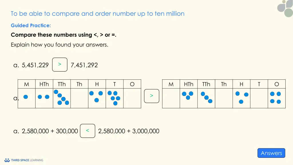 to be able to compare and order number 4