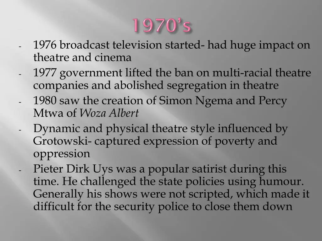 1976 broadcast television started had huge impact