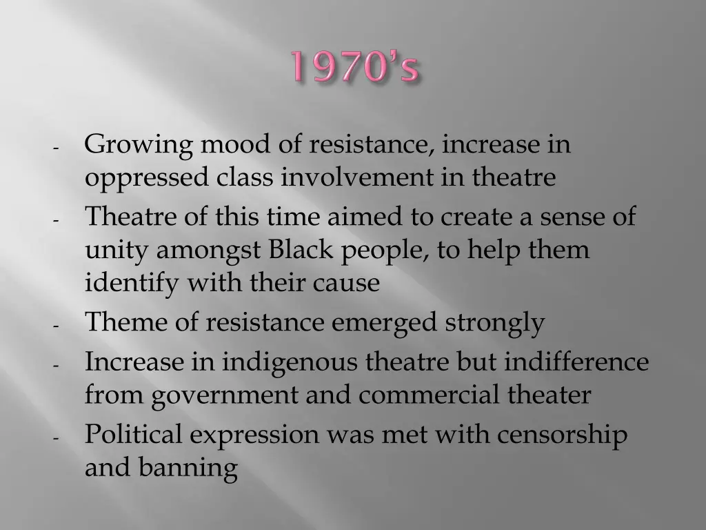 growing mood of resistance increase in oppressed