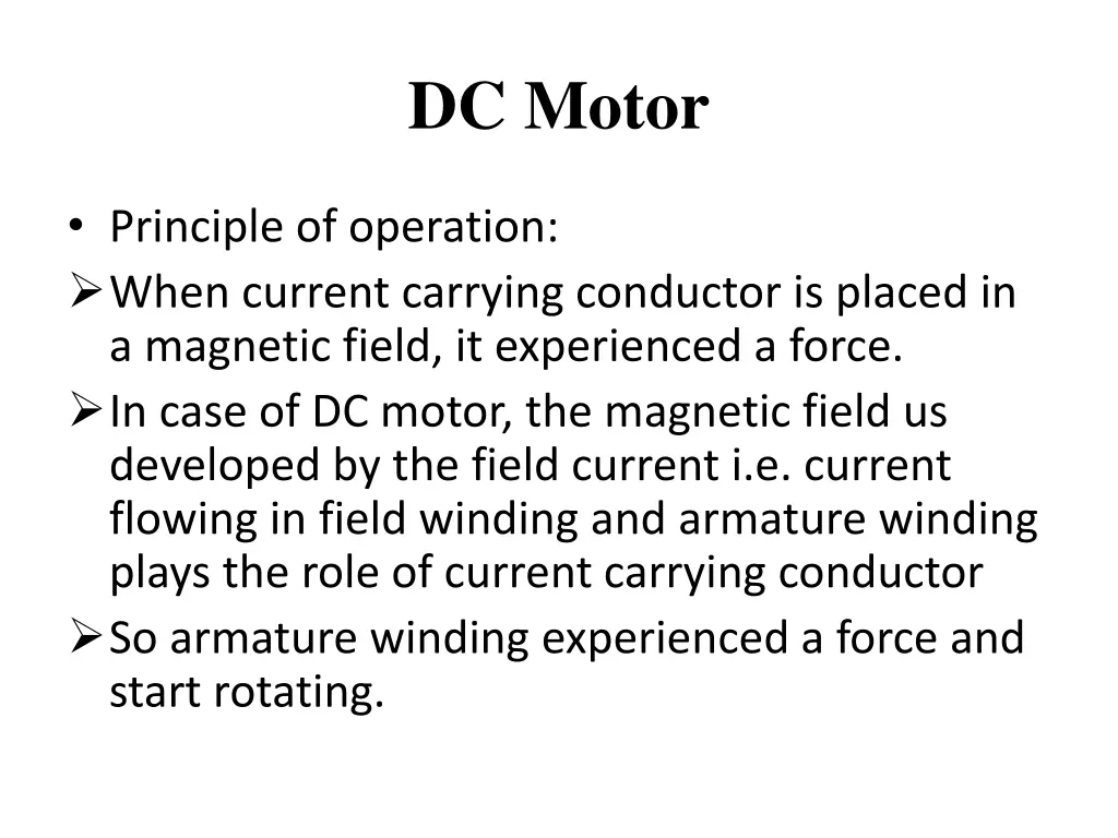 dc motor