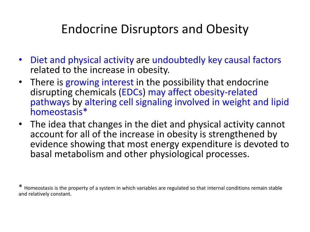 endocrine disruptors and obesity