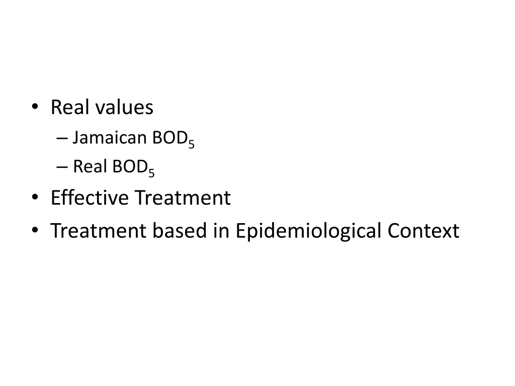 real values jamaican bod 5 real bod 5 effective