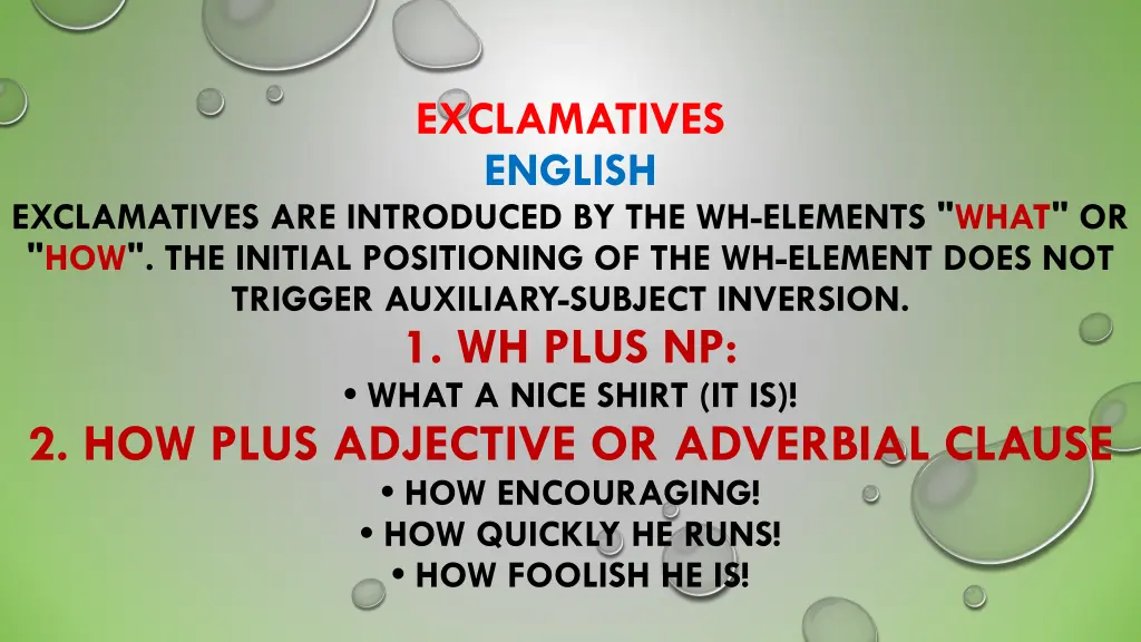 exclamatives english