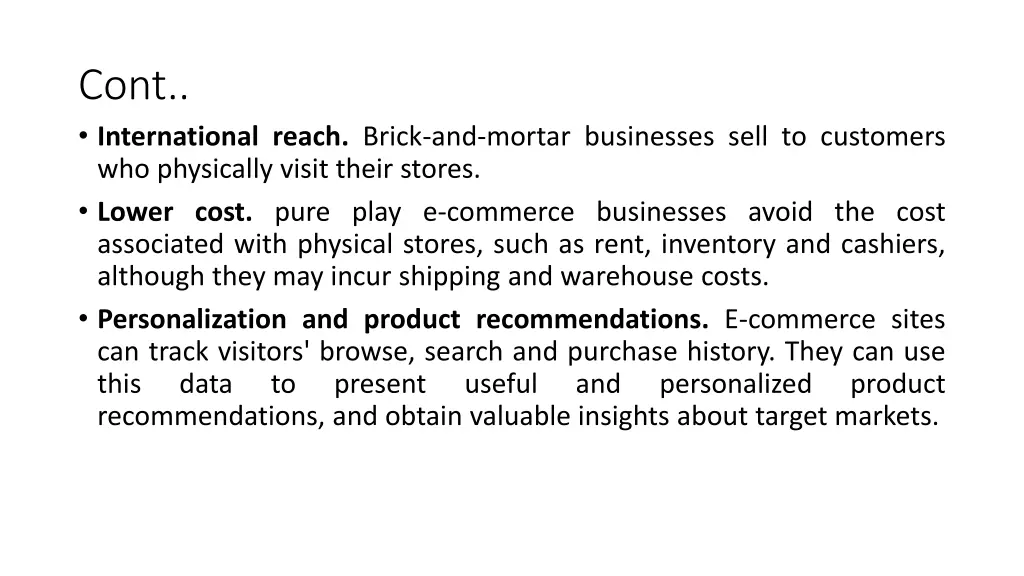 cont international reach brick and mortar