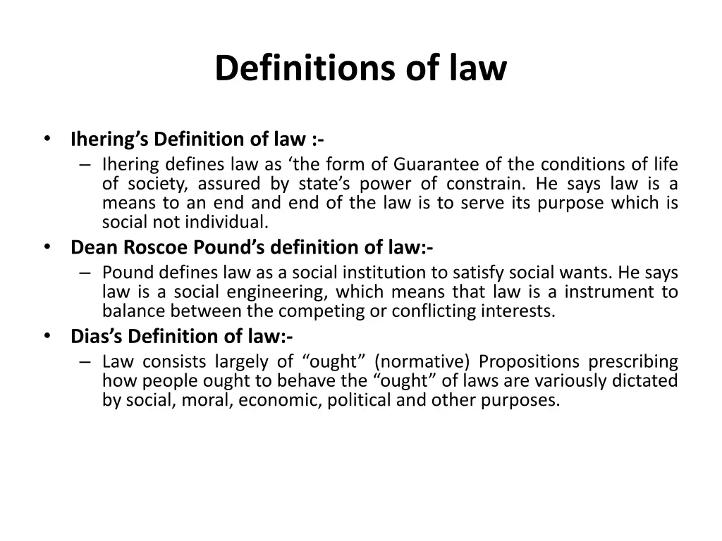 definitions of law 3