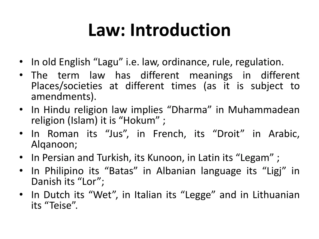 law introduction 1