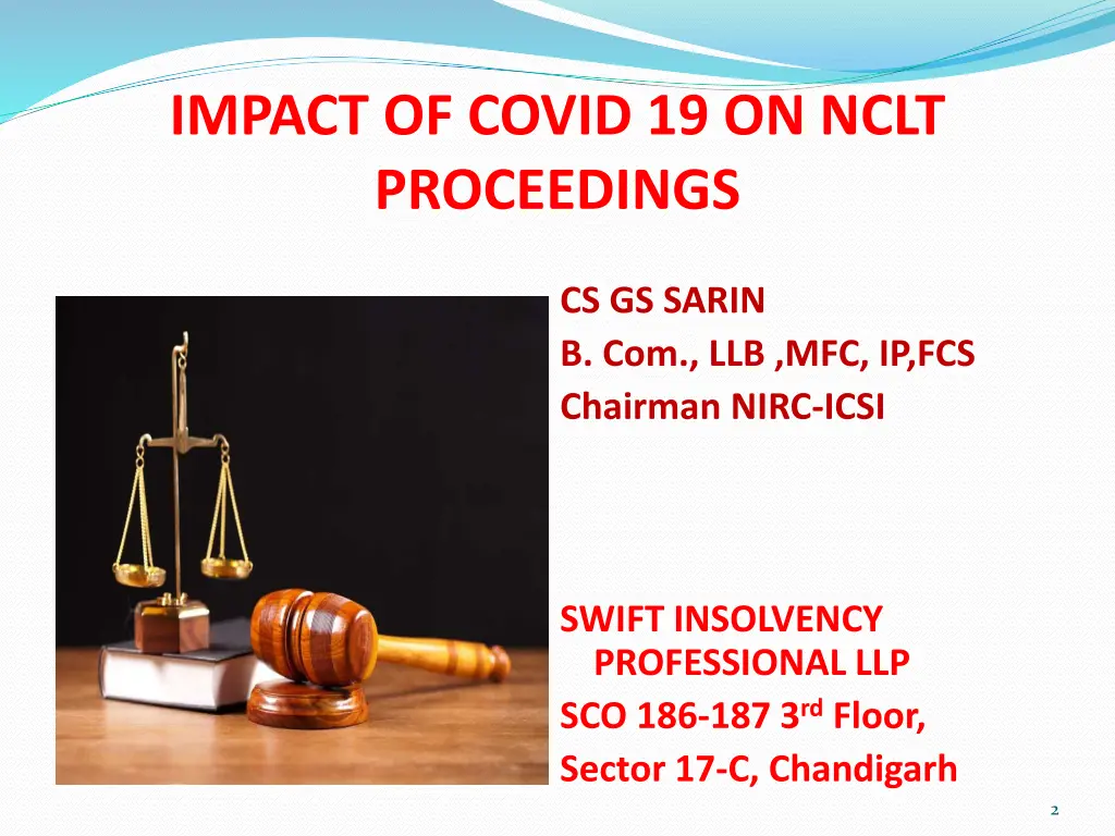 impact of covid 19 on nclt proceedings