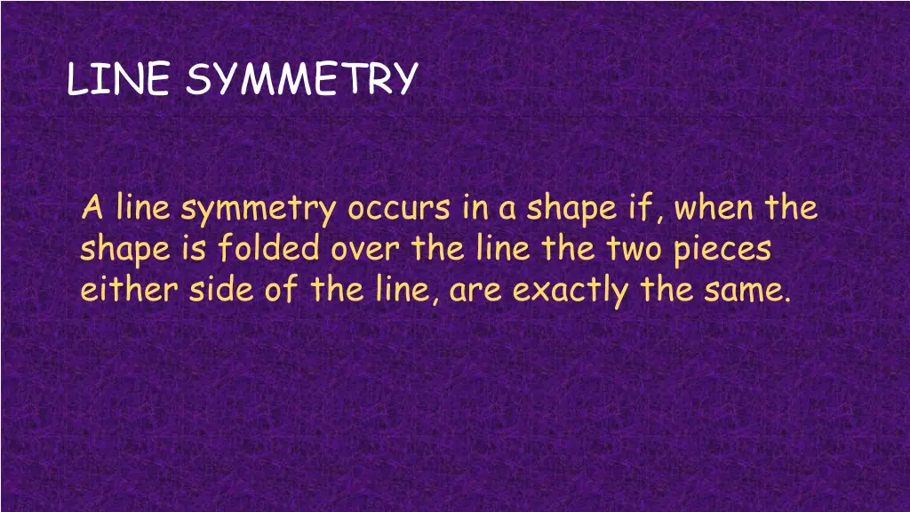 line symmetry