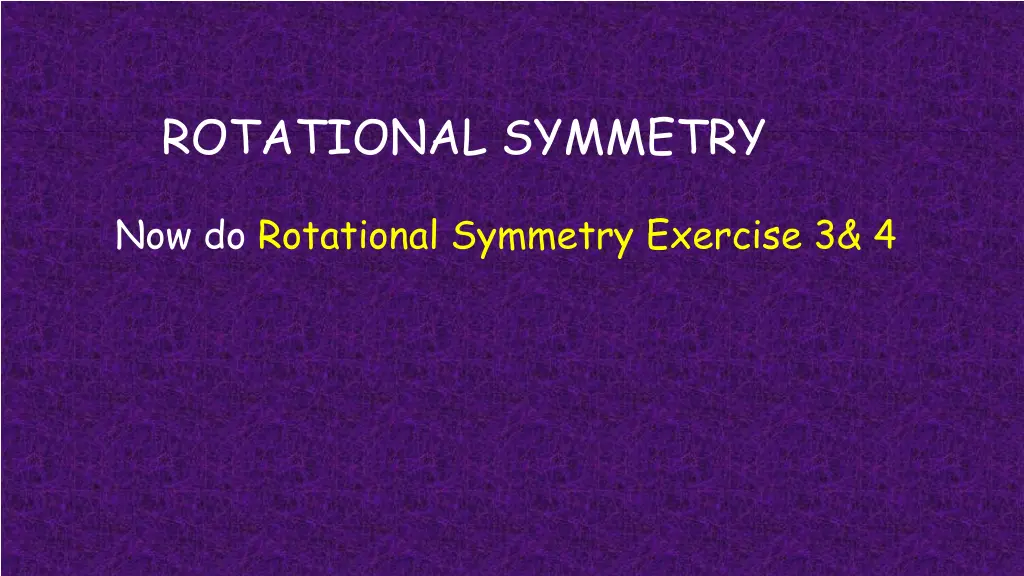 rotational symmetry 1