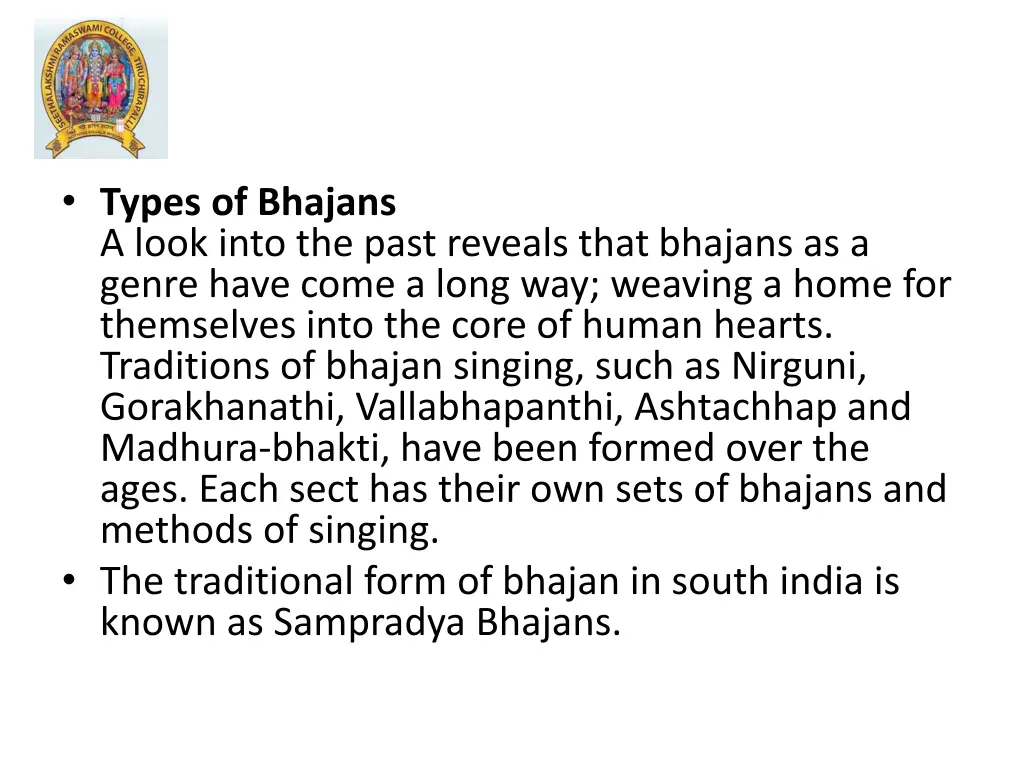 types of bhajans a look into the past reveals