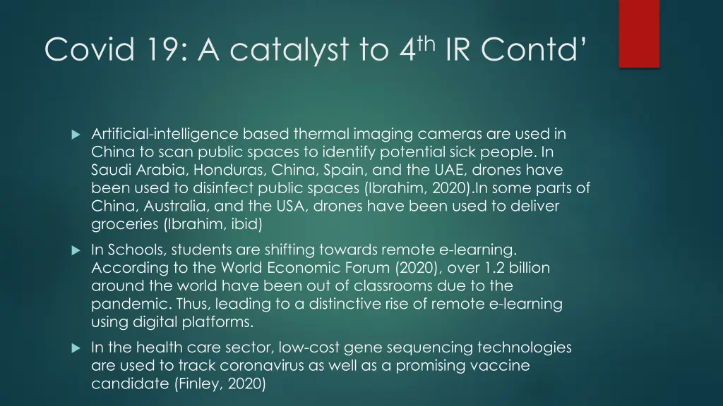 covid 19 a catalyst to 4 th ir contd 1