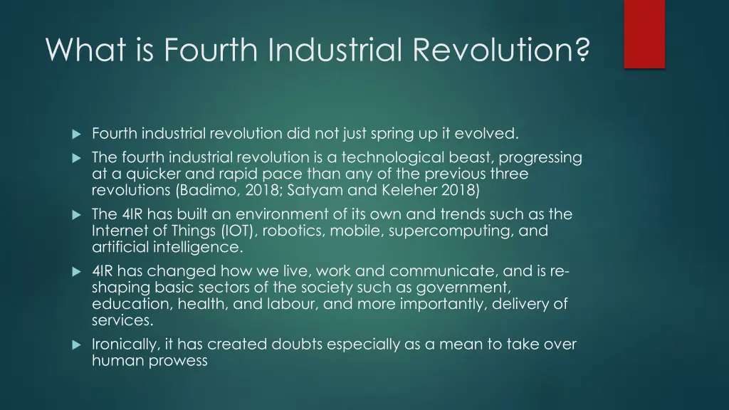 what is fourth industrial revolution