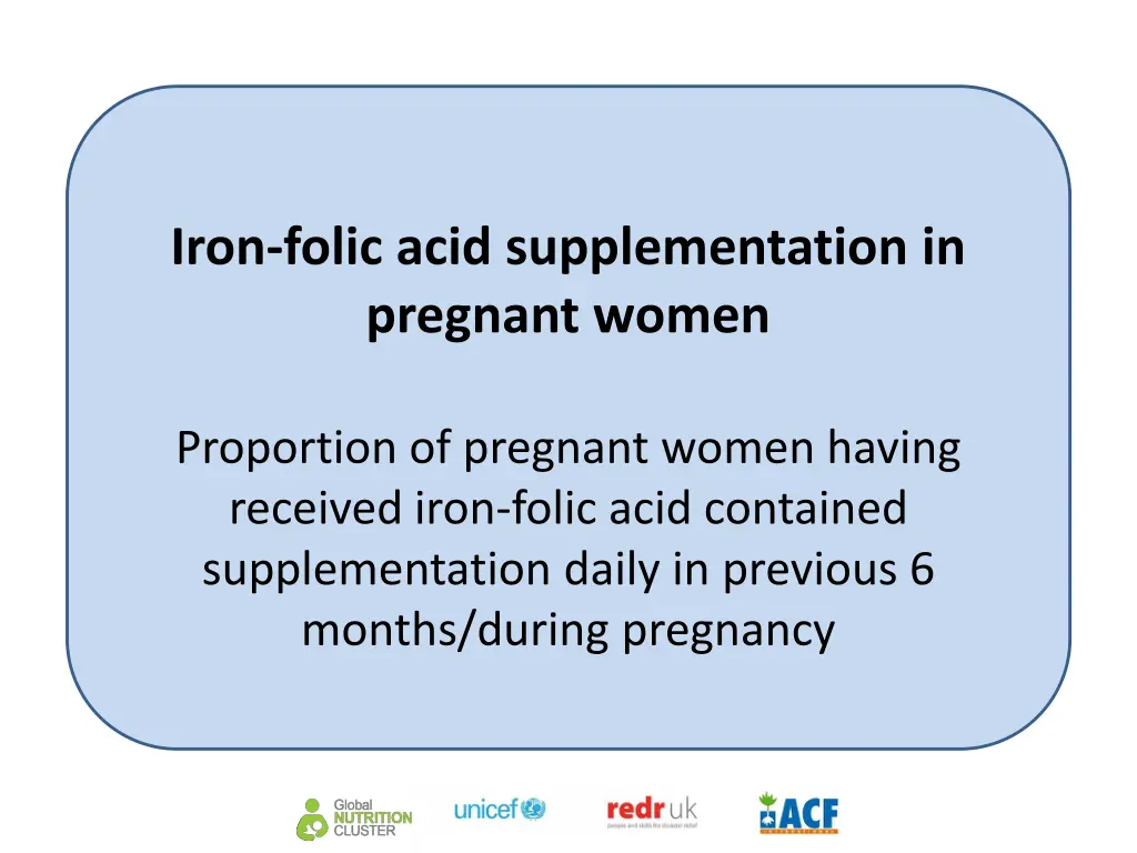 iron folic acid supplementation in pregnant women