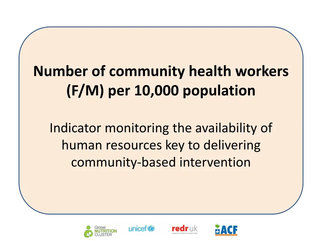 number of community health workers