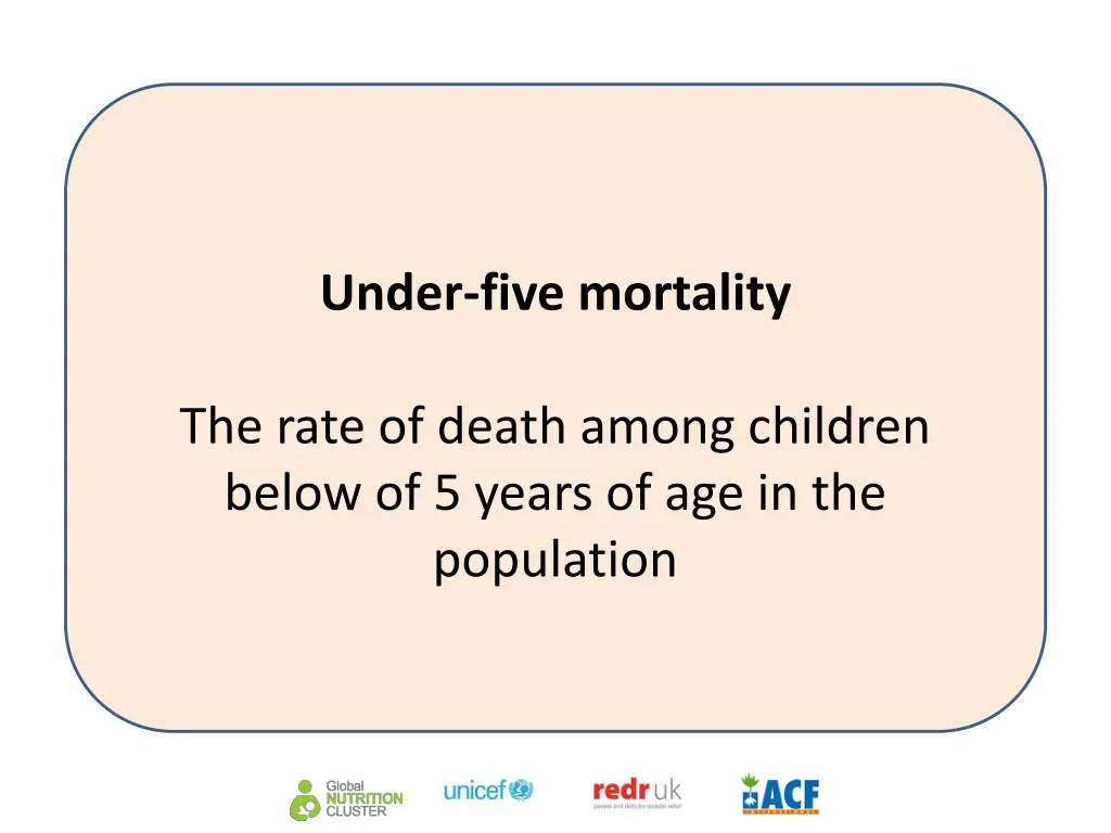 under five mortality