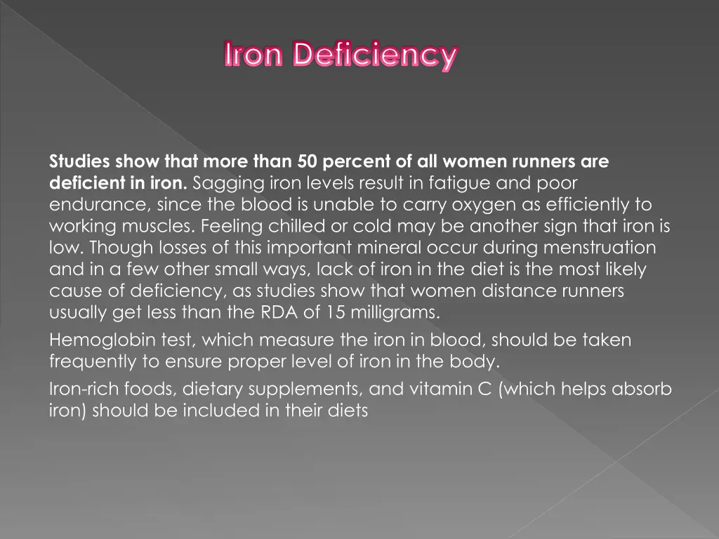 iron deficiency