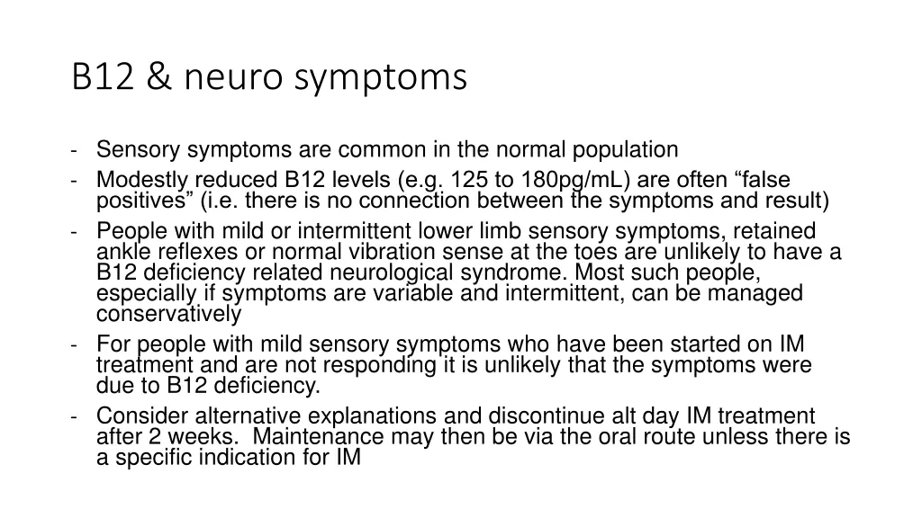 b12 neuro symptoms 1