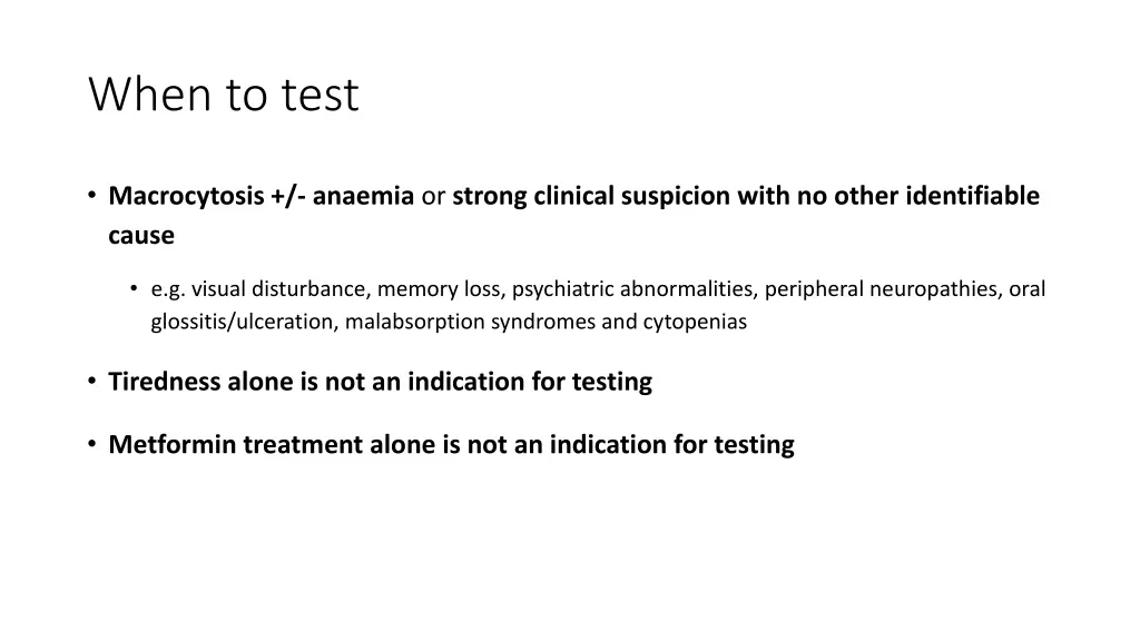 when to test