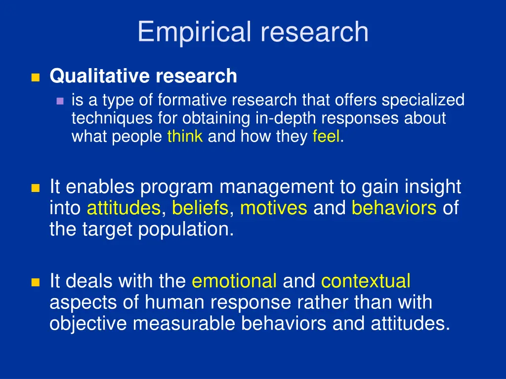 empirical research 1