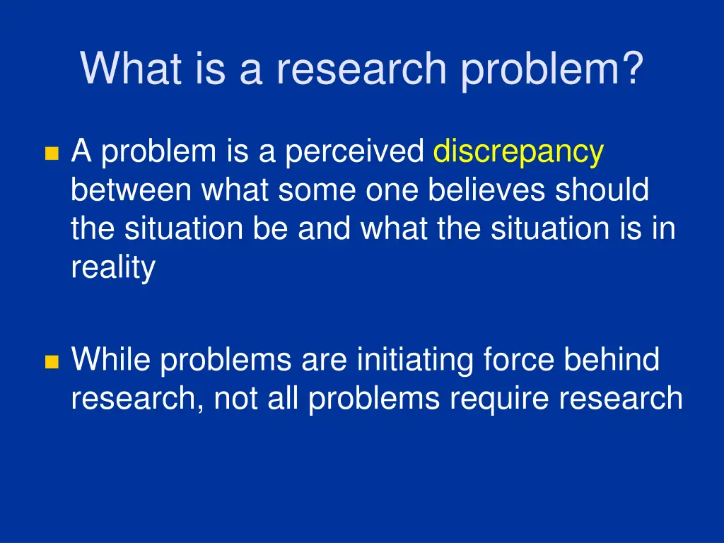 what is a research problem