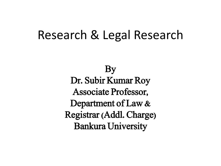 research legal research