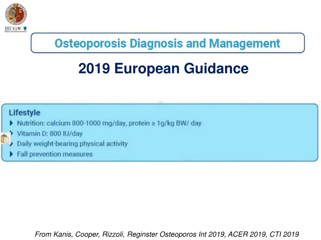 2019 european guidance