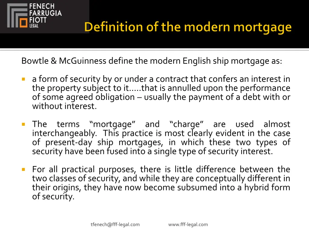 bowtle mcguinness define the modern english ship