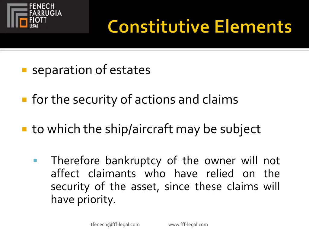 separation of estates