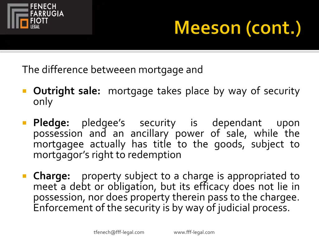 the difference betweeen mortgage and