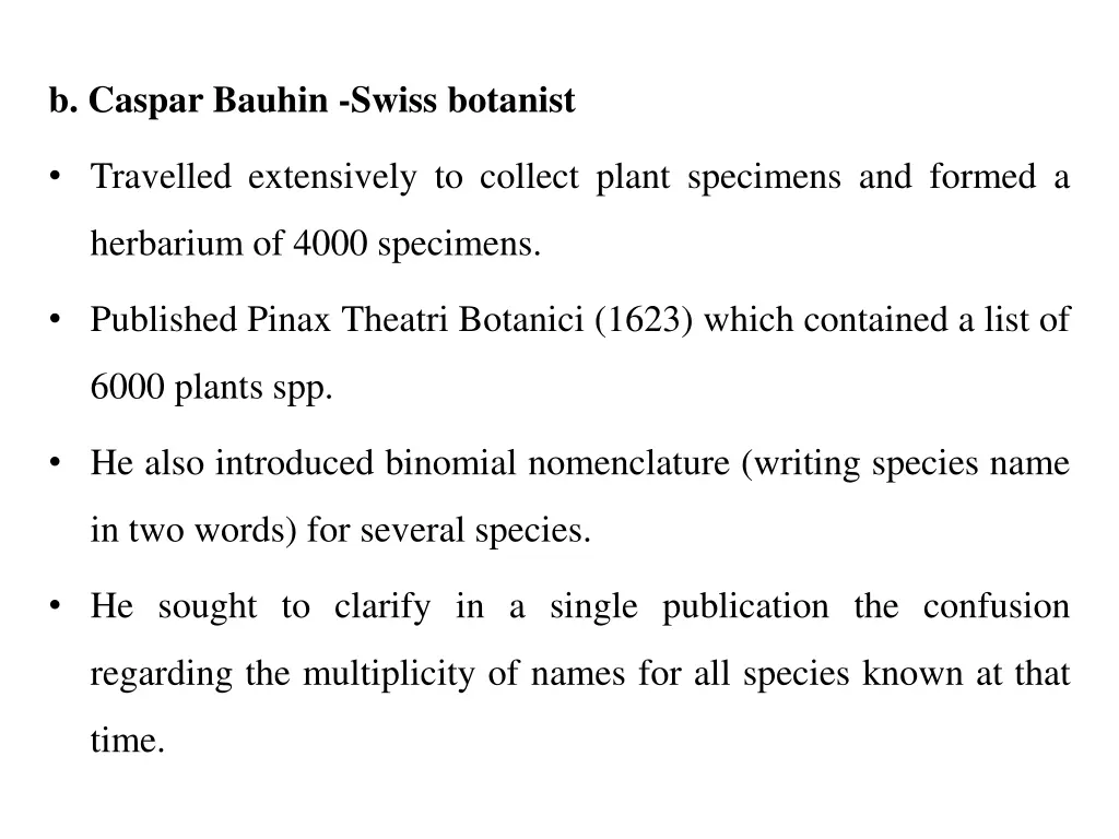 b caspar bauhin swiss botanist