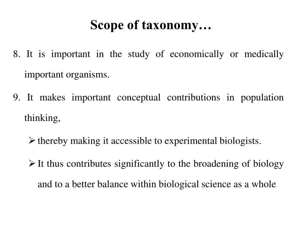 scope of taxonomy 1