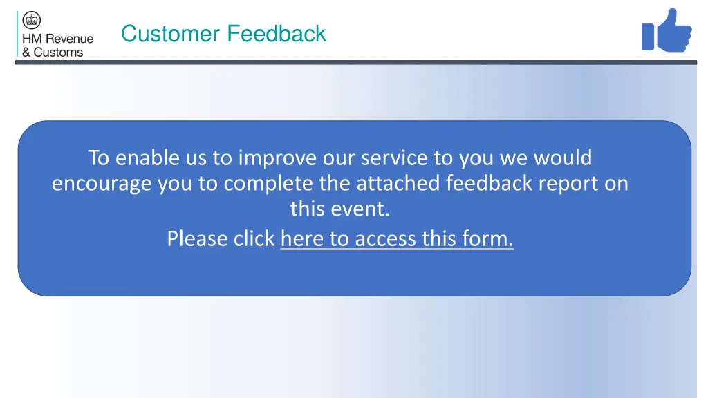 customer feedback