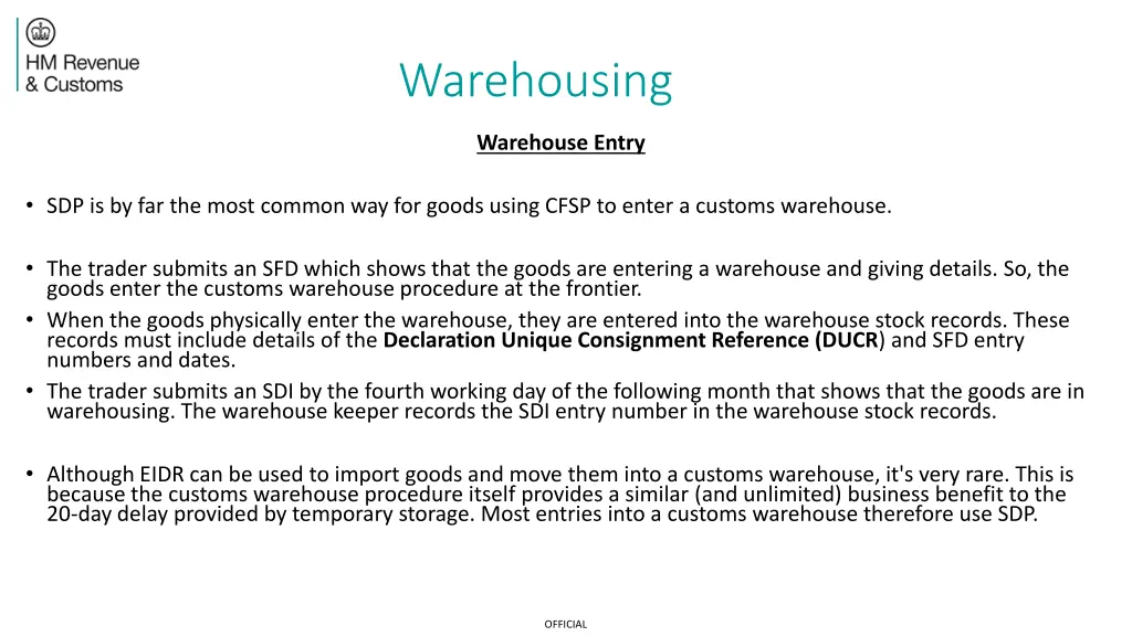 warehousing