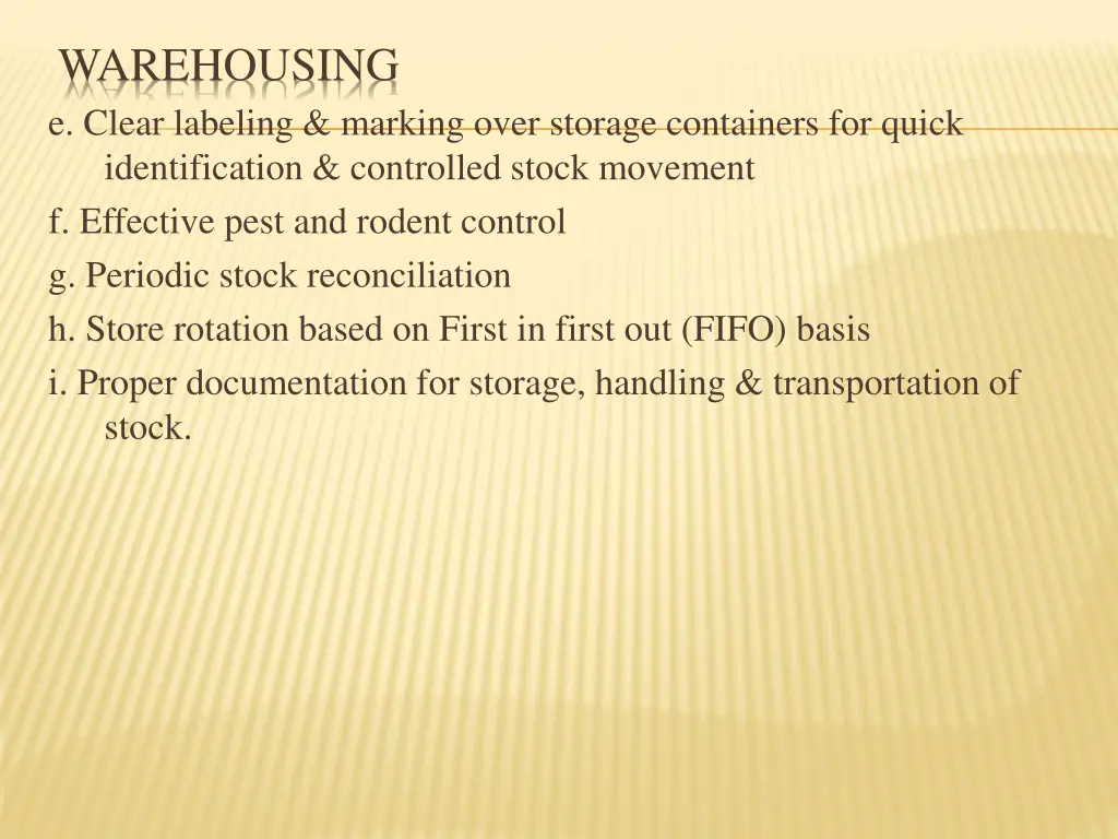 warehousing e clear labeling marking over storage