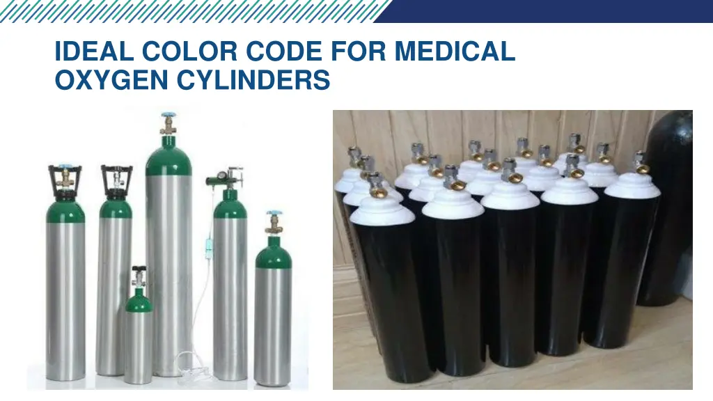 ideal color code for medical oxygen cylinders