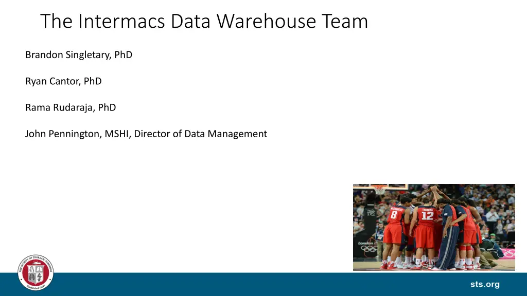 the intermacs data warehouse team