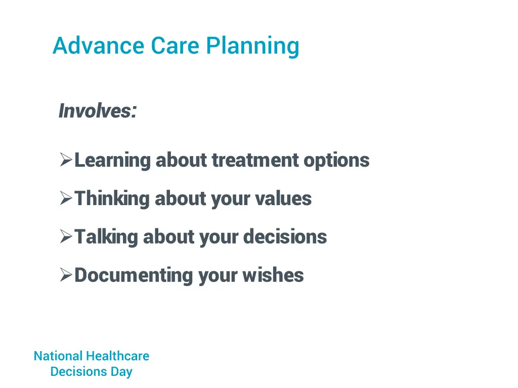 advance care planning