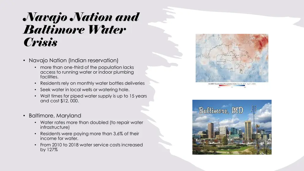 navajo nation and baltimore water crisis